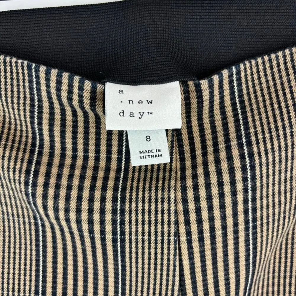 A New Day Academia Pants Cropped Straight Leg Business Career Professional 8 - Picture 3 of 7